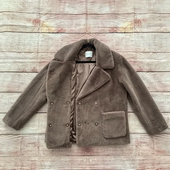Velvet by Graham & Spencer • Brown Faux Fur Teddy Jacket - Women’s Size Large - Picture 13 of 16
